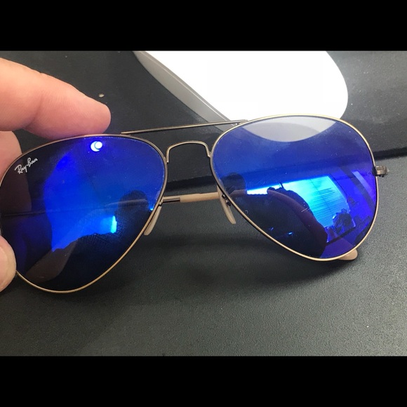 Original Ray Bans blue lenses - Picture 3 of 3